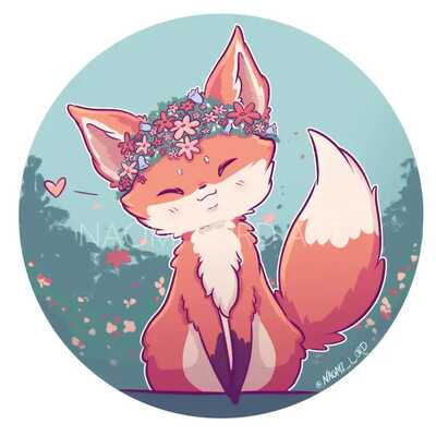 A little fox. It's happy when you use Firefox. Don't make it sad!